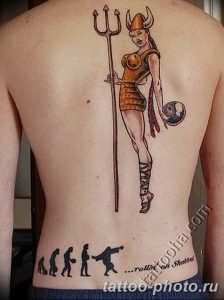 Фото рисунка тату Трезубец 07.11.2018 №116 - photo tattoo Trident - tattoo-photo.ru