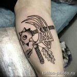 Фото рисунка тату Трезубец 07.11.2018 №124 - photo tattoo Trident - tattoo-photo.ru