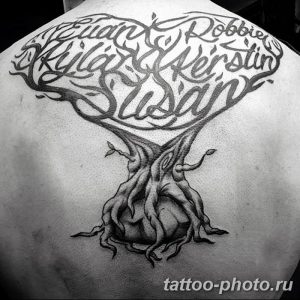 Фото рисунка тату дерево 07.11.2018 №015 - photo tattoo tree - tattoo-photo.ru