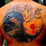 Фото рисунка тату дерево 07.11.2018 №017 - photo tattoo tree - tattoo-photo.ru