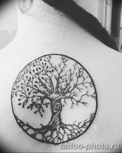 Фото рисунка тату дерево 07.11.2018 №030 - photo tattoo tree - tattoo-photo.ru
