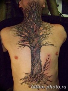 Фото рисунка тату дерево 07.11.2018 №040 - photo tattoo tree - tattoo-photo.ru