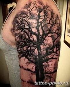 Фото рисунка тату дерево 07.11.2018 №051 - photo tattoo tree - tattoo-photo.ru