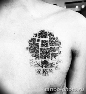 Фото рисунка тату дерево 07.11.2018 №071 - photo tattoo tree - tattoo-photo.ru