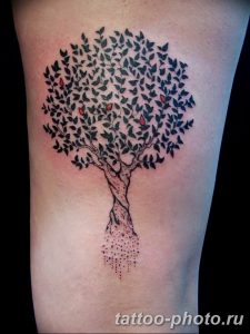 Фото рисунка тату дерево 07.11.2018 №083 - photo tattoo tree - tattoo-photo.ru
