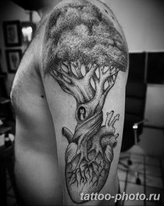 Фото рисунка тату дерево 07.11.2018 №085 - photo tattoo tree - tattoo-photo.ru