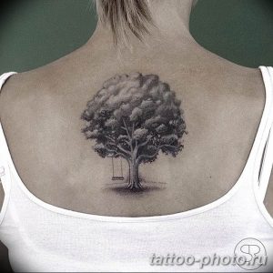 Фото рисунка тату дерево 07.11.2018 №086 - photo tattoo tree - tattoo-photo.ru
