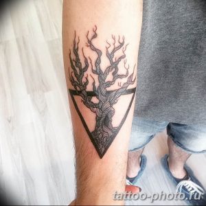 Фото рисунка тату дерево 07.11.2018 №092 - photo tattoo tree - tattoo-photo.ru