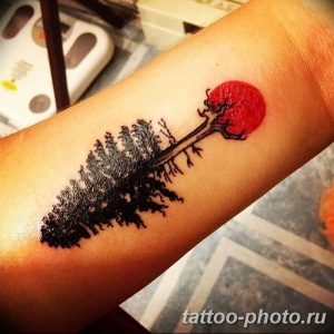 Фото рисунка тату дерево 07.11.2018 №100 - photo tattoo tree - tattoo-photo.ru