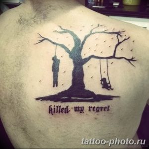 Фото рисунка тату дерево 07.11.2018 №110 - photo tattoo tree - tattoo-photo.ru