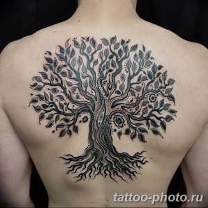 Фото рисунка тату дерево 07.11.2018 №116 - photo tattoo tree - tattoo-photo.ru
