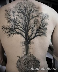 Фото рисунка тату дерево 07.11.2018 №119 - photo tattoo tree - tattoo-photo.ru