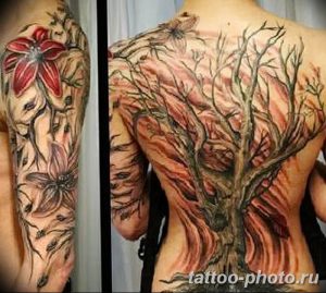 Фото рисунка тату дерево 07.11.2018 №134 - photo tattoo tree - tattoo-photo.ru