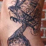 Фото рисунка тату дерево 07.11.2018 №139 - photo tattoo tree - tattoo-photo.ru