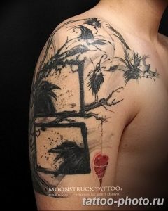 Фото рисунка тату дерево 07.11.2018 №178 - photo tattoo tree - tattoo-photo.ru