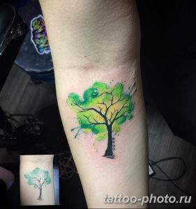 Фото рисунка тату дерево 07.11.2018 №180 - photo tattoo tree - tattoo-photo.ru