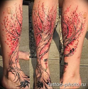 Фото рисунка тату дерево 07.11.2018 №181 - photo tattoo tree - tattoo-photo.ru