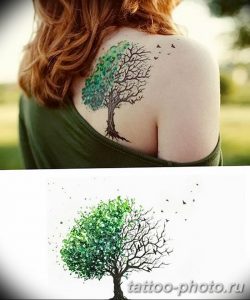 Фото рисунка тату дерево 07.11.2018 №200 - photo tattoo tree - tattoo-photo.ru