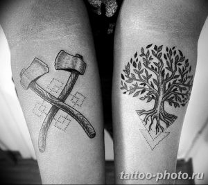 Фото рисунка тату дерево 07.11.2018 №210 - photo tattoo tree - tattoo-photo.ru