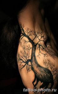 Фото рисунка тату дерево 07.11.2018 №238 - photo tattoo tree - tattoo-photo.ru