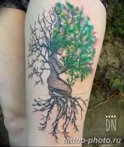 Фото рисунка тату дерево 07.11.2018 №247 - photo tattoo tree - tattoo-photo.ru