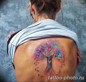 Фото рисунка тату дерево 07.11.2018 №261 - photo tattoo tree - tattoo-photo.ru