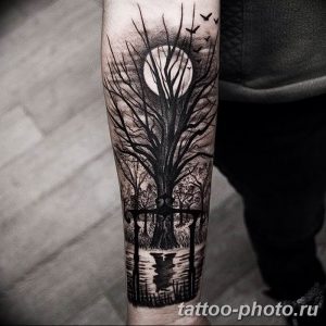 Фото рисунка тату дерево 07.11.2018 №266 - photo tattoo tree - tattoo-photo.ru