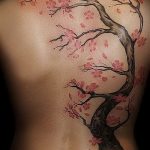 Back Cherry Blossom Tattoo