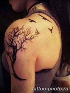 Фото рисунка тату дерево 07.11.2018 №275 - photo tattoo tree - tattoo-photo.ru