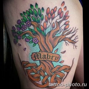 Фото рисунка тату дерево 07.11.2018 №284 - photo tattoo tree - tattoo-photo.ru