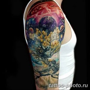 Фото рисунка тату дерево 07.11.2018 №286 - photo tattoo tree - tattoo-photo.ru