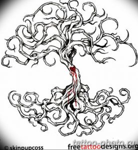 Фото рисунка тату дерево 07.11.2018 №295 - photo tattoo tree - tattoo-photo.ru