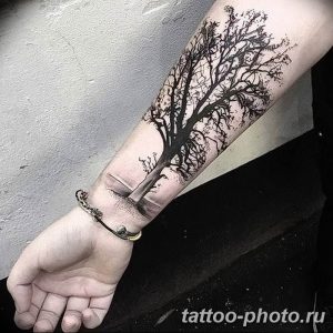 Фото рисунка тату дерево 07.11.2018 №306 - photo tattoo tree - tattoo-photo.ru
