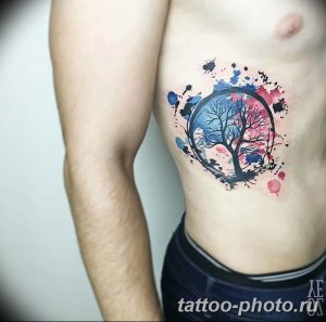 Фото рисунка тату дерево 07.11.2018 №309 - photo tattoo tree - tattoo-photo.ru