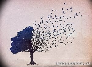 Фото рисунка тату дерево 07.11.2018 №337 - photo tattoo tree - tattoo-photo.ru