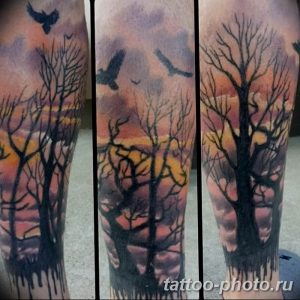 Фото рисунка тату дерево 07.11.2018 №341 - photo tattoo tree - tattoo-photo.ru