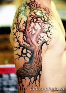 Фото рисунка тату дерево 07.11.2018 №344 - photo tattoo tree - tattoo-photo.ru