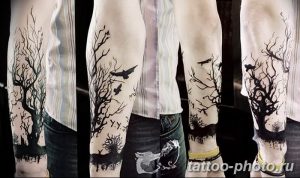 Фото рисунка тату дерево 07.11.2018 №347 - photo tattoo tree - tattoo-photo.ru