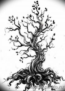 Фото рисунка тату дерево 07.11.2018 №349 - photo tattoo tree - tattoo-photo.ru