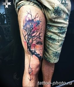 Фото рисунка тату дерево 07.11.2018 №358 - photo tattoo tree - tattoo-photo.ru