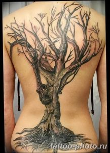 Фото рисунка тату дерево 07.11.2018 №363 - photo tattoo tree - tattoo-photo.ru