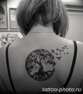 Фото рисунка тату дерево 07.11.2018 №372 - photo tattoo tree - tattoo-photo.ru