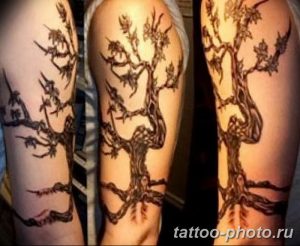 Фото рисунка тату дерево 07.11.2018 №419 - photo tattoo tree - tattoo-photo.ru