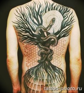 Фото рисунка тату дерево 07.11.2018 №426 - photo tattoo tree - tattoo-photo.ru