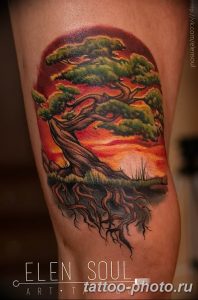 Фото рисунка тату дерево 07.11.2018 №451 - photo tattoo tree - tattoo-photo.ru