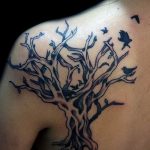 Фото рисунка тату дерево 07.11.2018 №494 - photo tattoo tree - tattoo-photo.ru