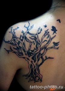 Фото рисунка тату дерево 07.11.2018 №494 - photo tattoo tree - tattoo-photo.ru