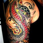 Фото рисунка тату змея 23.11.2018 №030 - snake tattoo photo - tattoo-photo.ru