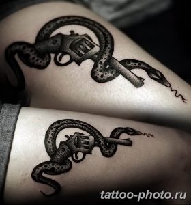 Фото рисунка тату змея 23.11.2018 №085 - snake tattoo photo - tattoo-photo.ru