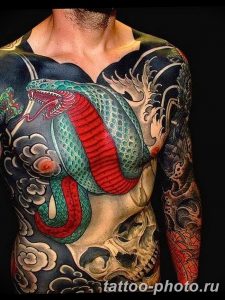 Фото рисунка тату змея 23.11.2018 №130 - snake tattoo photo - tattoo-photo.ru